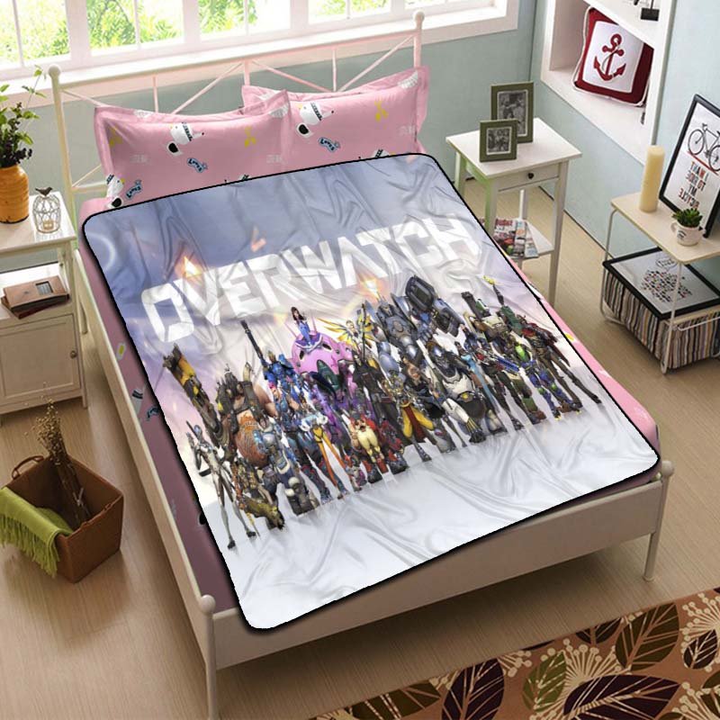 Overwatch Fleece Blanket Bedroom Set