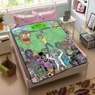 Rick and Morty Cartoon Characters Fleece Blanket Bedroom Set