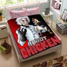 Robot Chicken Throw Blanket Bed Fleece