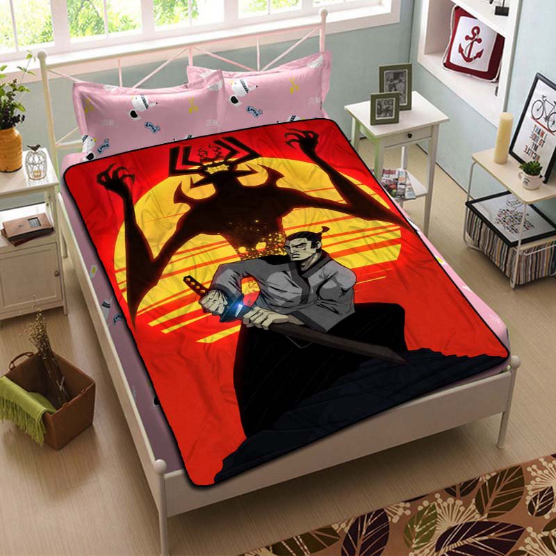 Samurai Jack Throw Blanket Bed Fleece