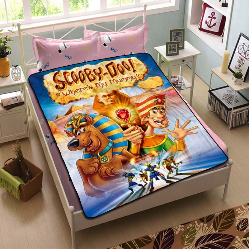Scooby-Doo Where's My Mummy? Throw Blanket Bed Fleece