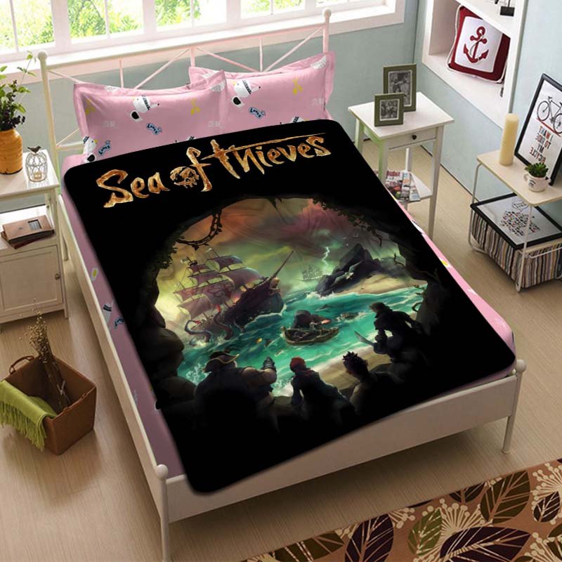 Sea of Thieves Fleece Blanket Bedroom Set