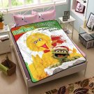 Sesame Street Characters Blanket Beddding Set