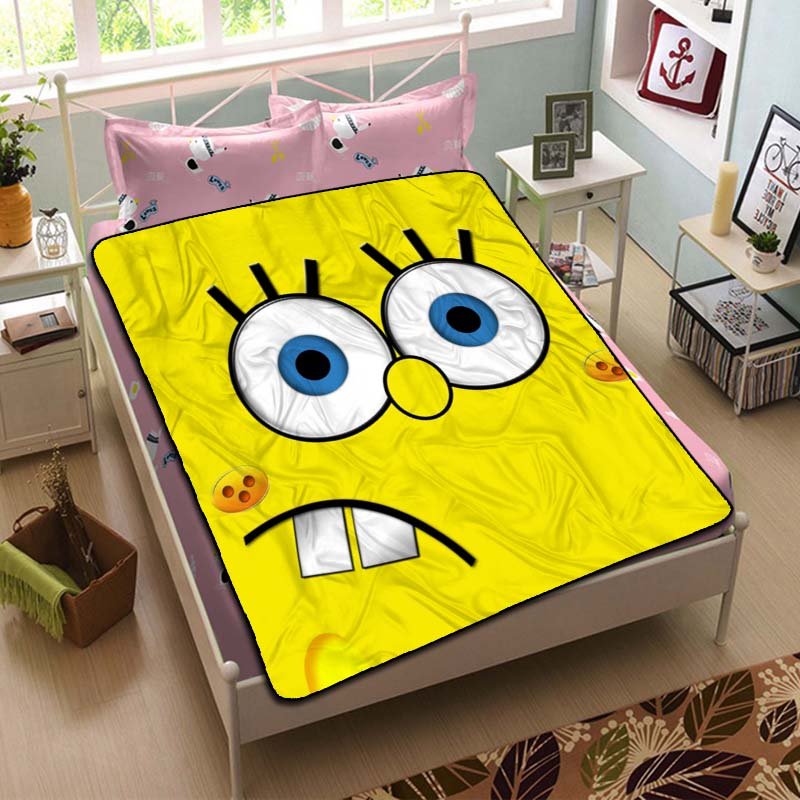 SpongeBob SquarePants Face Blanket Beddding Set