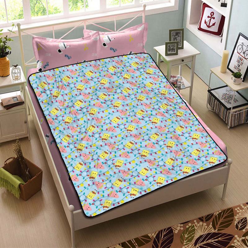 SpongeBob SquarePants Patterns Blanket Fleece Bedroom Decoration