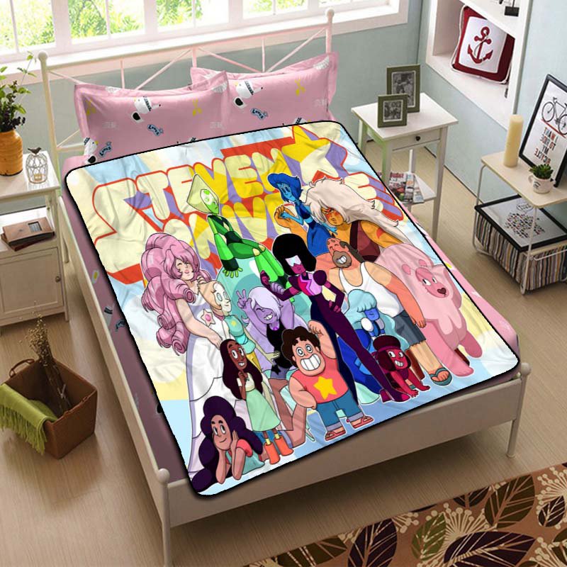 Steven Universe Characters Throw Blanket Bed Fleece