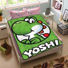 Super Mario Yoshi Fleece Blanket Bedroom Set