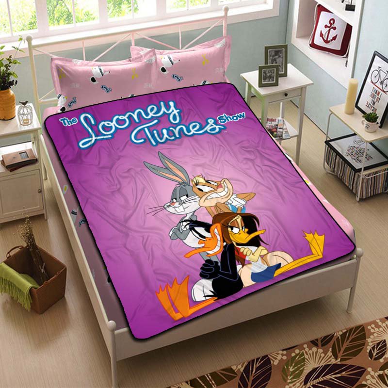 The Looney Tunes Show Blanket Plush Bedroom Throw