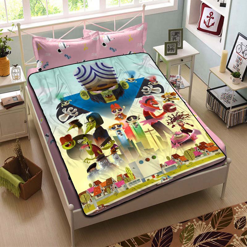 The Powerpuff Girls Blanket Beddding Set