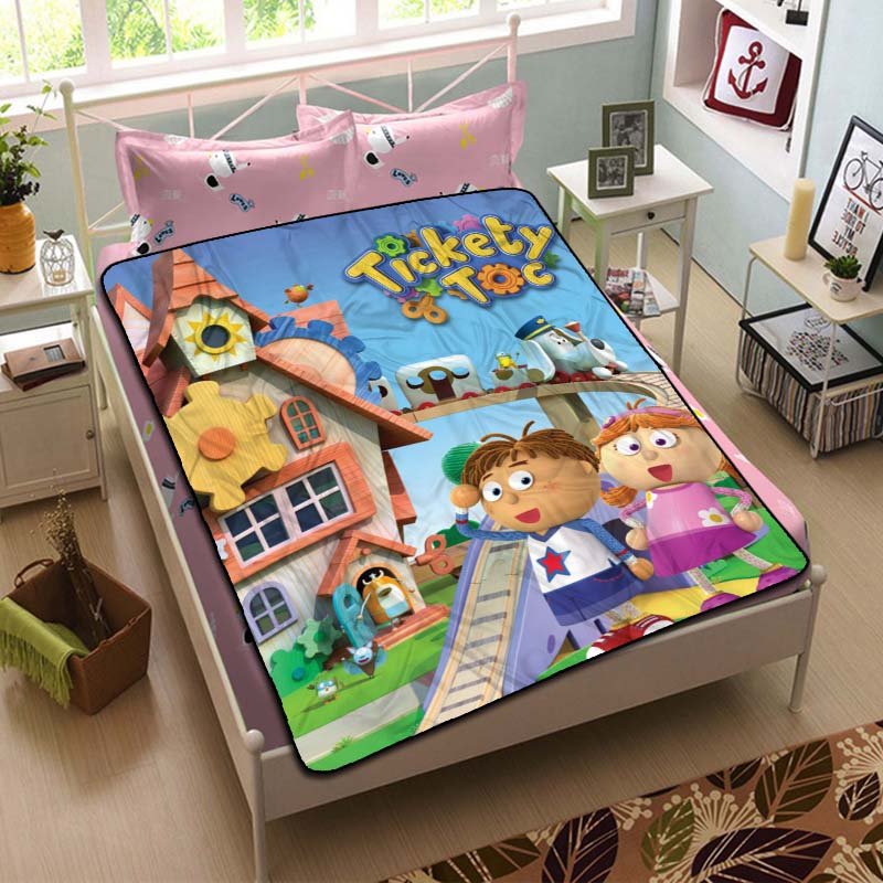 Tickety Toc Fleece Blanket Bedroom Set
