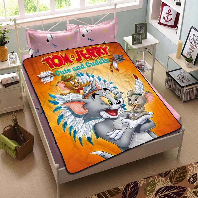 Tom and Jerry Cute And Cuddly Blanket Beddding Set