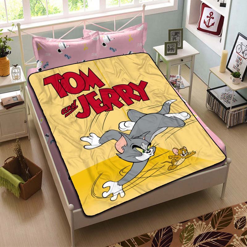 Tom and Jerry Cartoon Blanket Beddding Set
