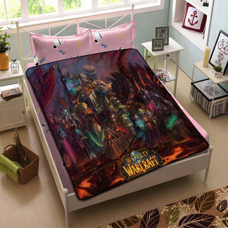 World of Warcraft Game Blanket Beddding Set