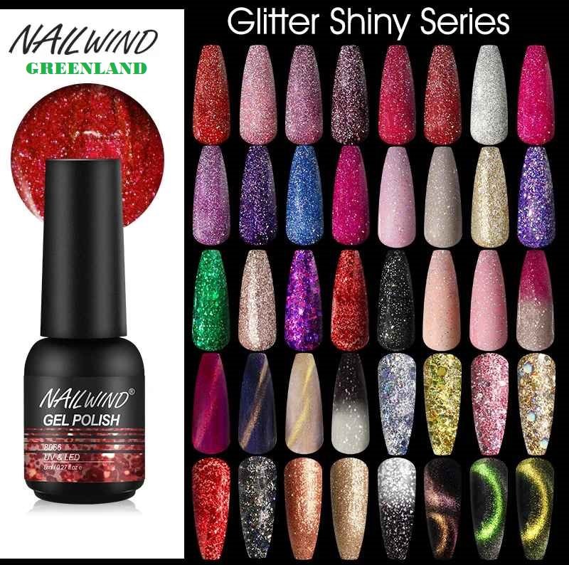 ROSALIND Glitter UV Gel Polish 8ml &acirc;�� 80 Colors, Soak-Off, Semi-Permanent, Base & Top Coat