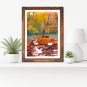 Painting original digital download "Ready for Halloween?" In 4 different sizes