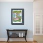 Painting original digital download "Garden Terrace" In 4 different sizes