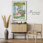 Painting original digital download "Garden Terrace" In 4 different sizes