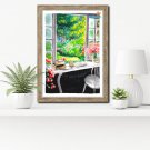 Painting original digital download "The Window" In 4 different sizes
