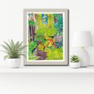 Painting original digital download "My Backyard" In 4 different sizes
