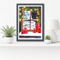 Painting original digital download "Christmas Window" 4 different sizes