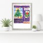 Painting original digital download "Christmas Scene" 4 different sizes