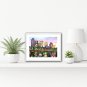 (Digital download) Painting original "Afternoon at Rasuna Sahid - Jakarta" In 4 different sizes