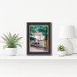 Free Shipping "DOSIDO - House from Dutch Colonial era " Original Watercolor Painting Handmade SizeA4