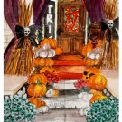 Painting original digital download "Halloween Front Door" In 4 different sizes
