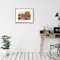 Painting original digital download "Autumn Halloween" In 4 different sizes
