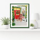 Digital download Painting original "Christmas Vibe" In 4 Size