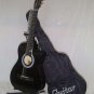 38" Black Cut Away Guitar with Carrying Bag And Accessories
