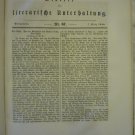 Blatter fur Literarische Unterhaltung/Literarische Unterhaltung