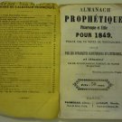 Almanach prophetique. Pittoresque et Utile