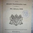 Gesetz- und verordnungs-sammlung fur die herzoglich Braunschweigischen Lande
