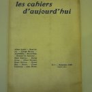 Les cahiers d'aujourd'hui