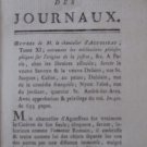 L'esprit des Journaux Francois et Etrangers