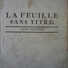 La Feuille Sans Titre