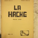 La Hache. Revue D`art