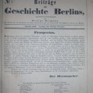 Beitrage zur Geschichte Berlins von George Gropius