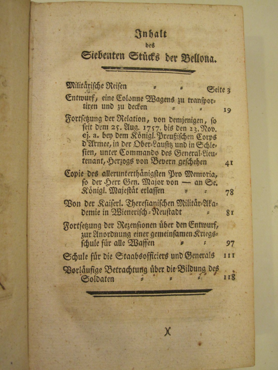 Bellona. Ein militarisches Journal