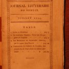 Journal litteraire de Berlin