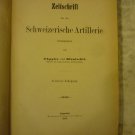 Zeitschrift fur die Schweizerische Artillerie