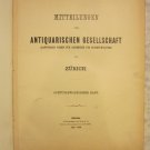 Mitteilungen der Antiquarischen Gesellschaft