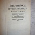Bibliotheque Physico-Economique, Instructive et Amusnate