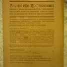 Archiv fur Buchbinderei