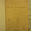 Voynich List of Books