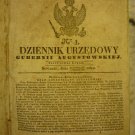 Dziennik urzedowy gubernii Augustowskiej