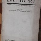 Das Wort Literarische Monatsschrift