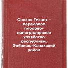 Sovkhoz Gigant - peredovoe plodovo-vinogradarskoe khozyaystvo respubliki. Enbek