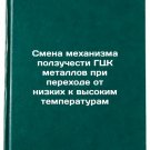 Smena mekhanizma polzuchesti GTsK metallov pri perekhode ot nizkikh k vysokim